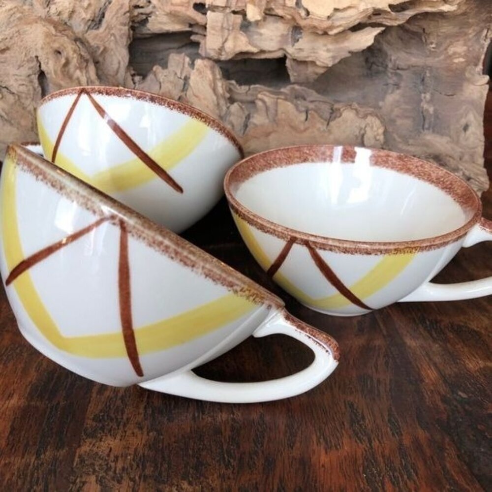 3 MCM Edwin Knowles Santa Monica Tea Cups
